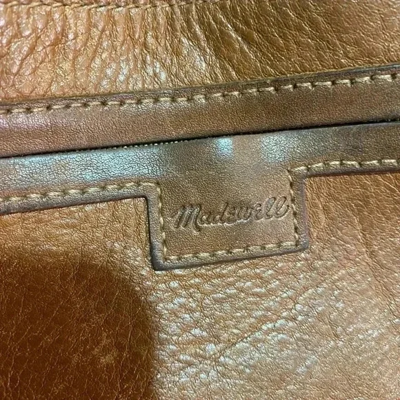 Madewell vintage brown distressed tote bag